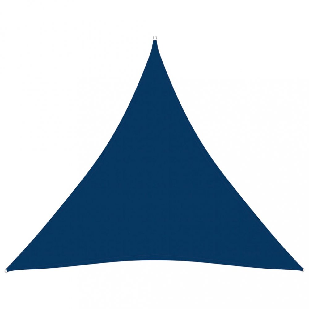 Tieniaca plachta trojuholníková 5 x 5 x 5 m oxfordská látka Dekorhome Modrá
