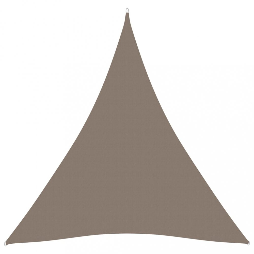 Plachta proti slnku oxfordská látka trojuholník 3,6 x 3,6 x 3,6 m Dekorhome Sivohnedá taupe