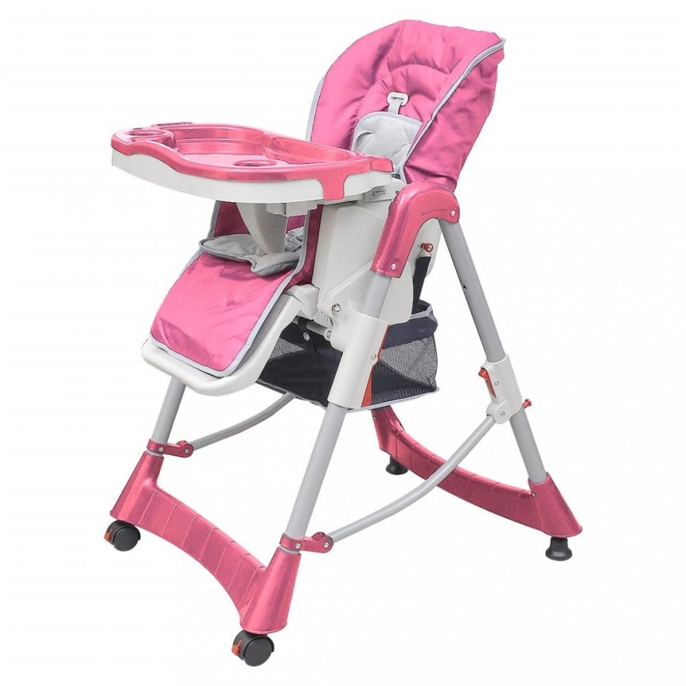 Dětská jídelní židlička Deluxe Dekorhome Růžová