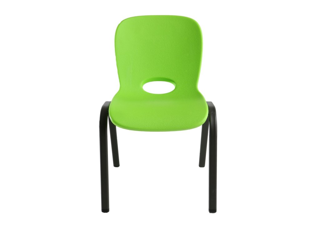 Dětská židle HDPE Dekorhome Zelená