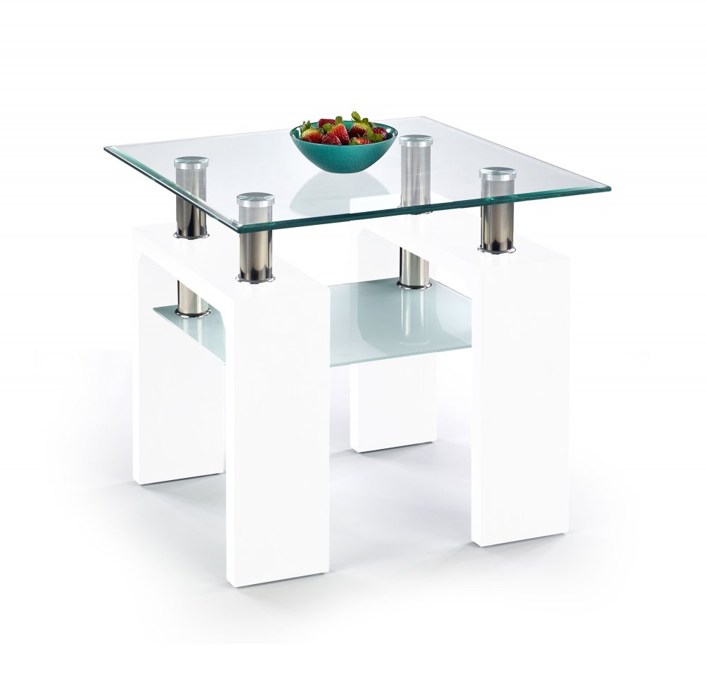 Konferenční stolek DIANA H 60x60 cm Halmar Bílá