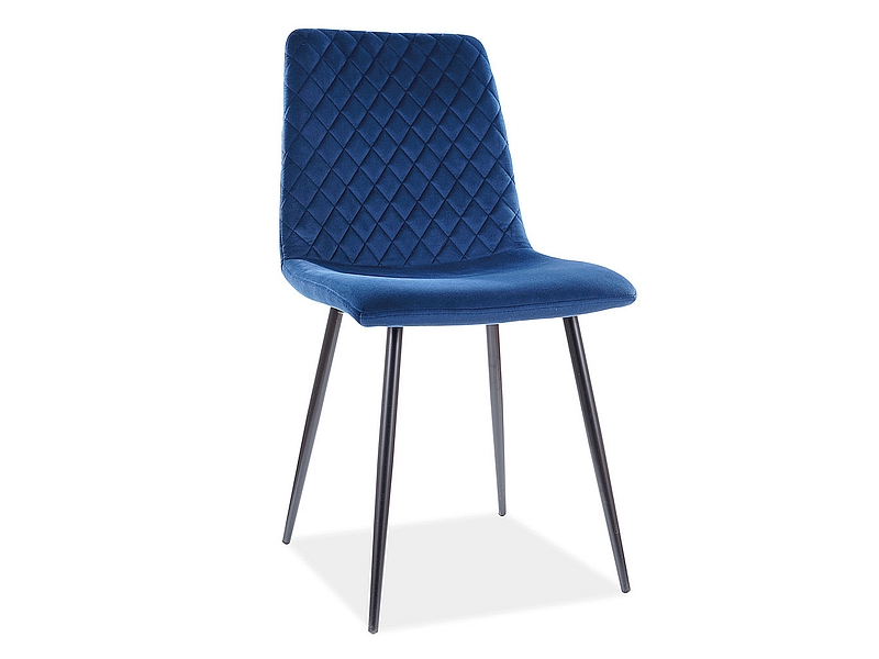 Jídelní židle IRYS VELVET Signal Tmavě modrá