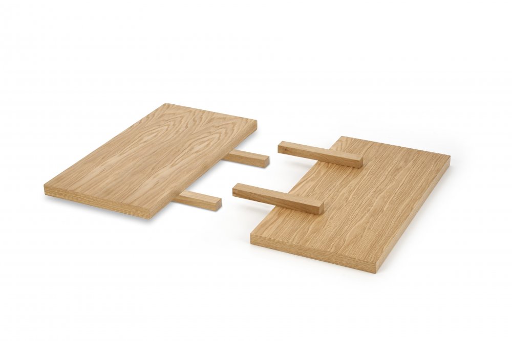 Stolní desky 2ks pro stoly APEX / RADUS dýha dub Halmar 40x85 cm