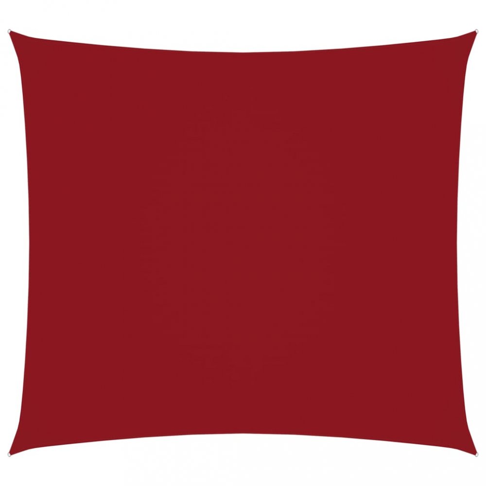 Stínící plachta čtvercová 7 x 7 m oxfordská látka Dekorhome Červená