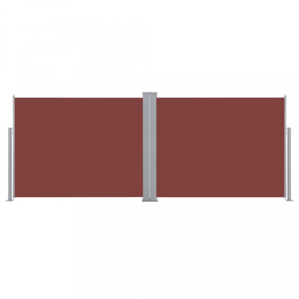 Zatahovací boční markýza 120x600 cm Dekorhome Hnědá