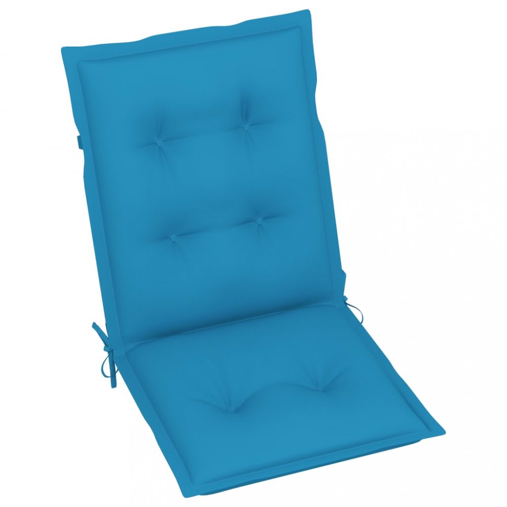 Podušky na záhradné stoličky 6 ks Dekorhome Svetlo modrá