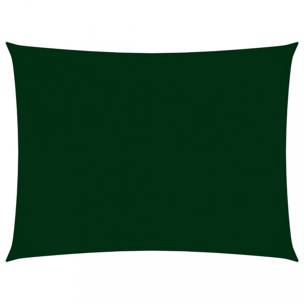 Stínící plachta obdélníková oxfordská látka 4 x 6 m Dekorhome Tmavě zelená