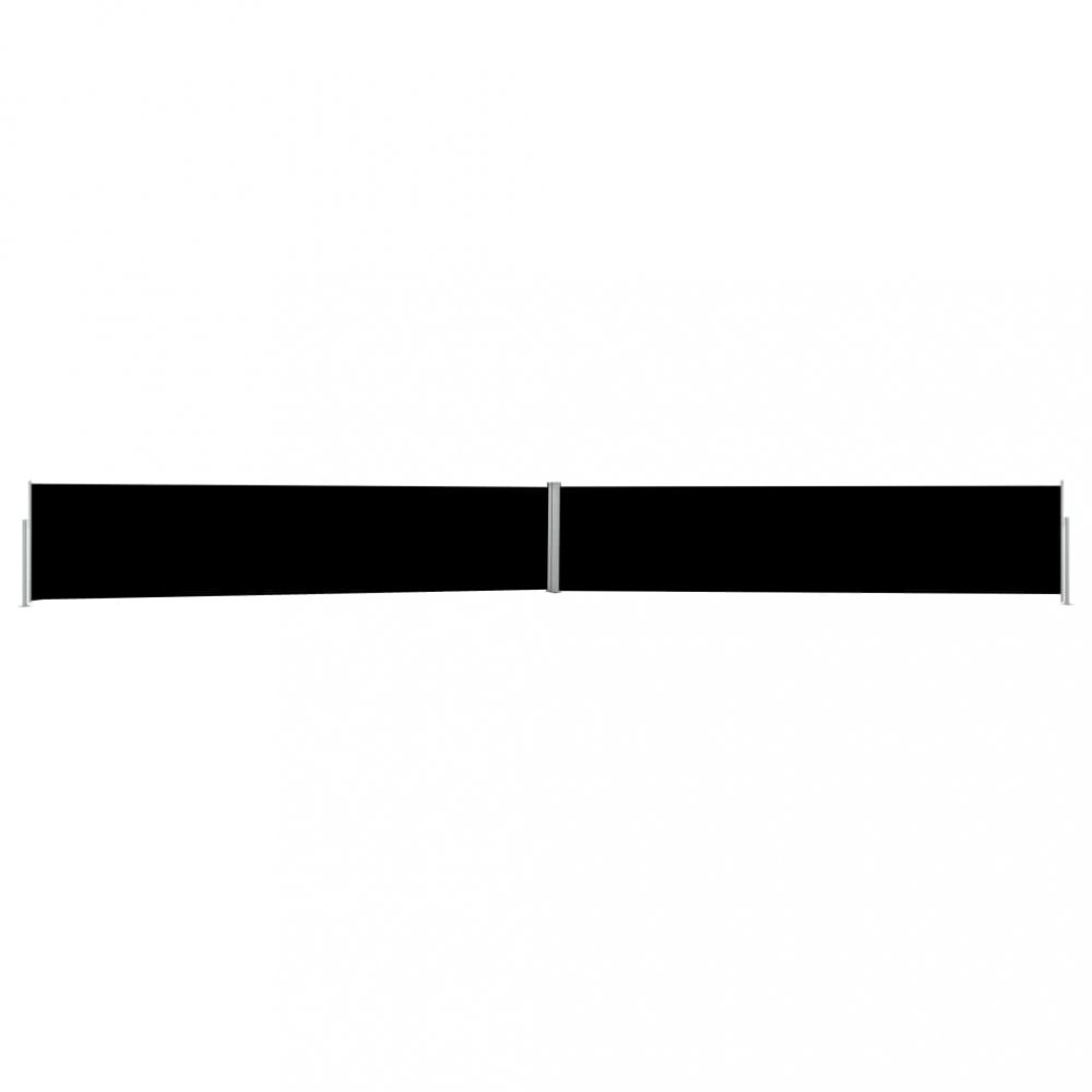 Zatahovací boční markýza 170x1200 cm Dekorhome Černá
