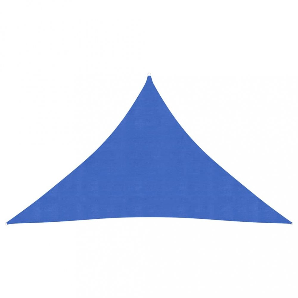 Tieniaca plachta trojuholníková HDPE 3 x 3 x 3 m Dekorhome Modrá