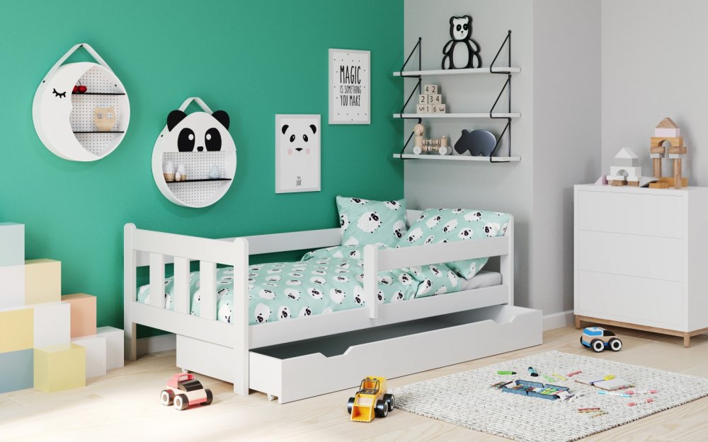 Dětská postel se zásuvkou MARINELLA 160x80 cm Halmar Bílá