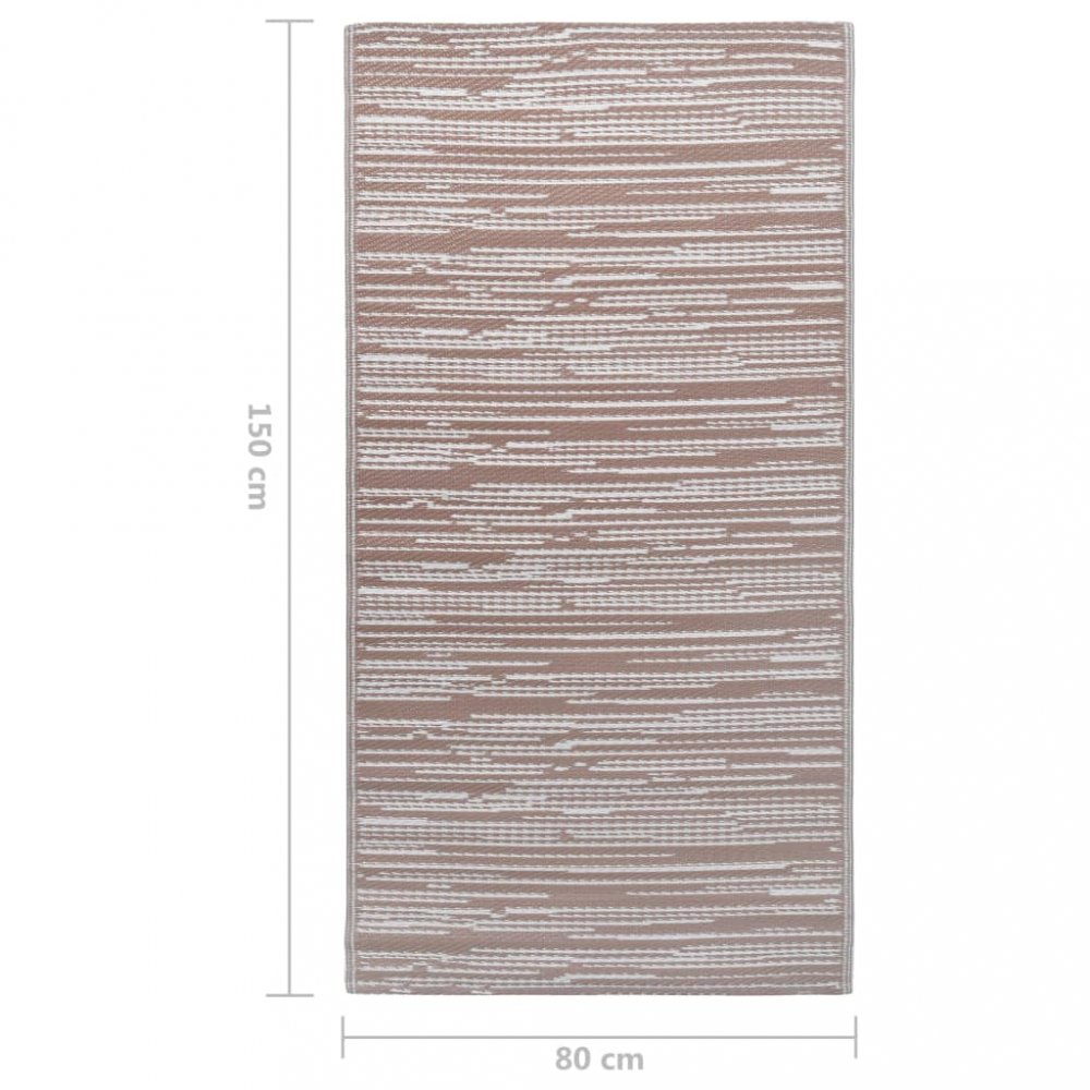 Venkovní koberec hnědá PP Dekorhome 80x150 cm