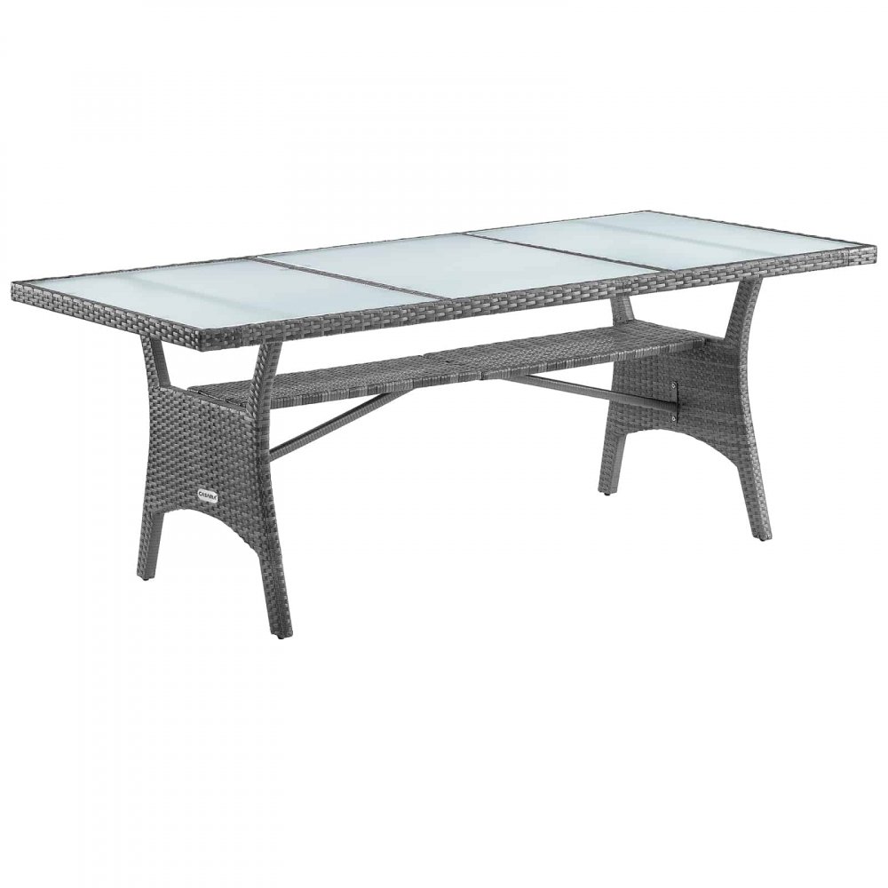 Záhradný stôl 190 cm Sivá