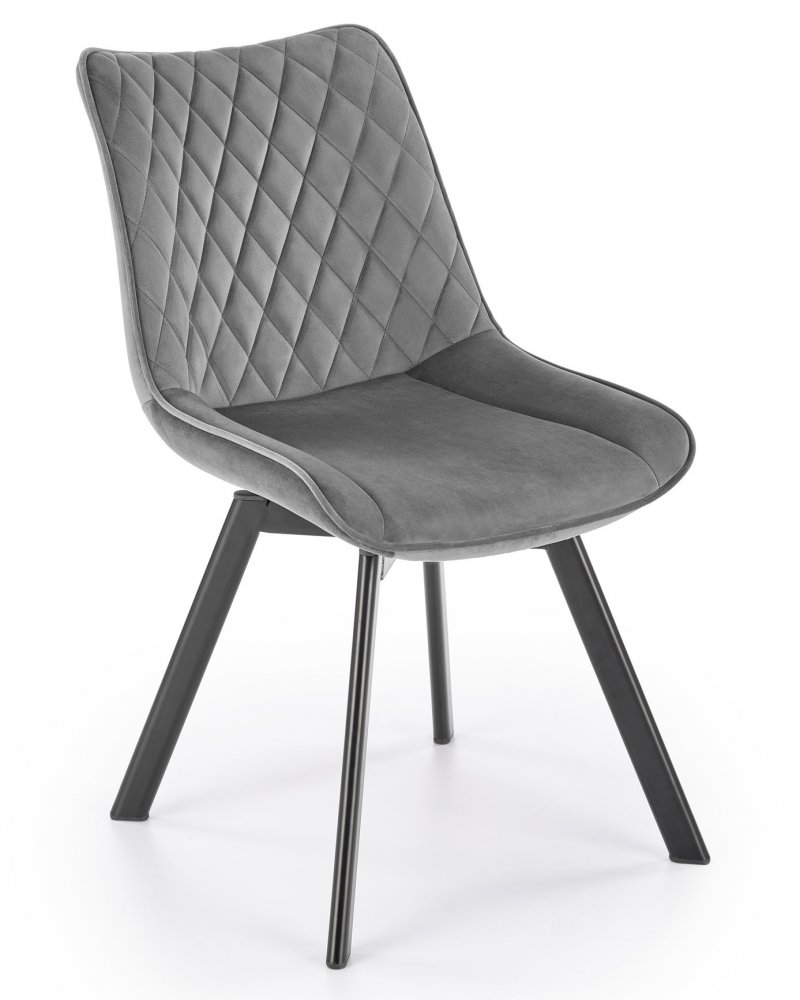Otočná jedálenská stolička K520 Halmar Sivá