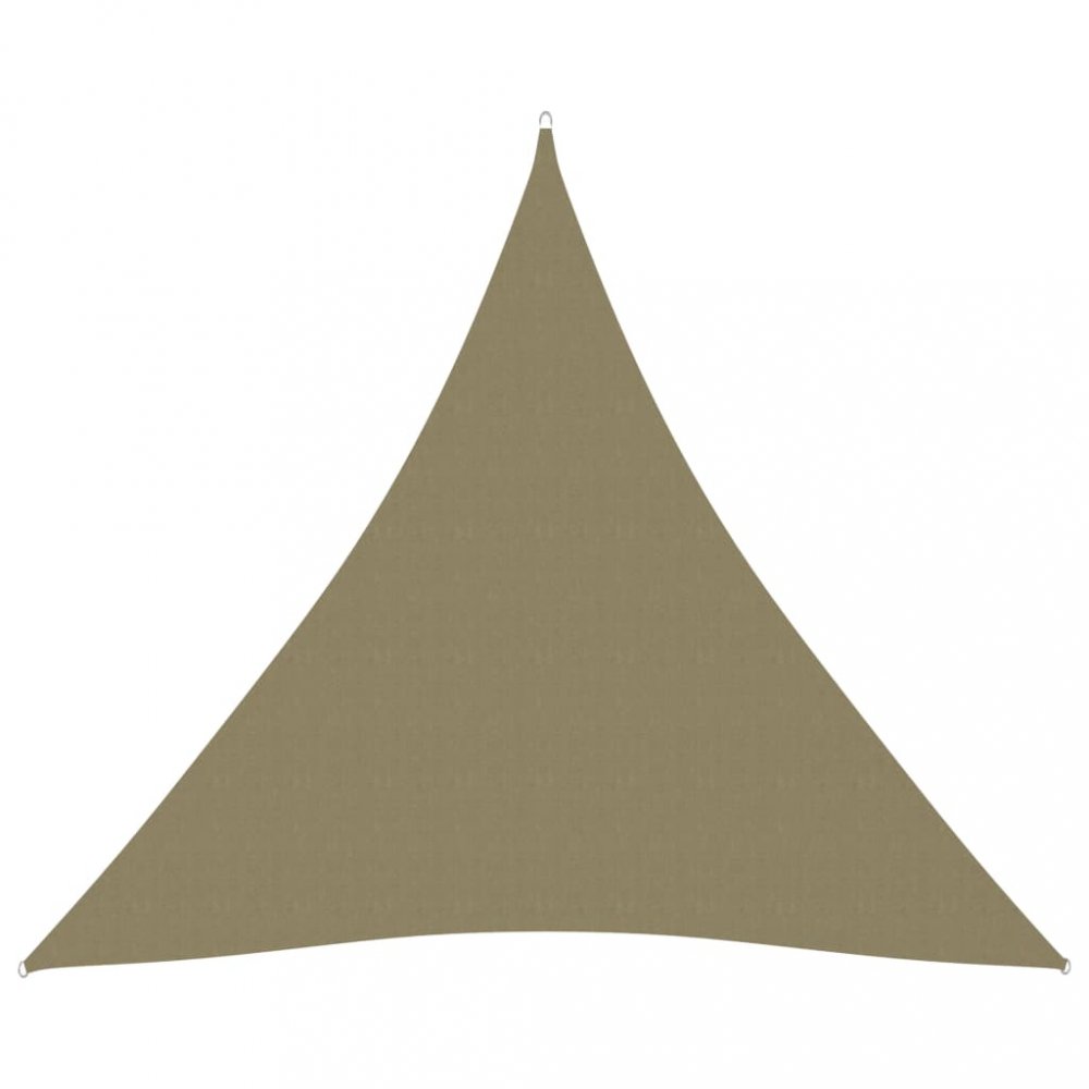 Stínící plachta trojúhelníková 5 x 5 x 5 m oxfordská látka Dekorhome Béžová