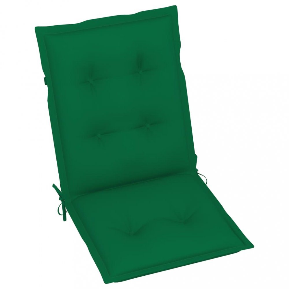 Podušky na zahradní židle 6 ks Dekorhome Tmavě zelená