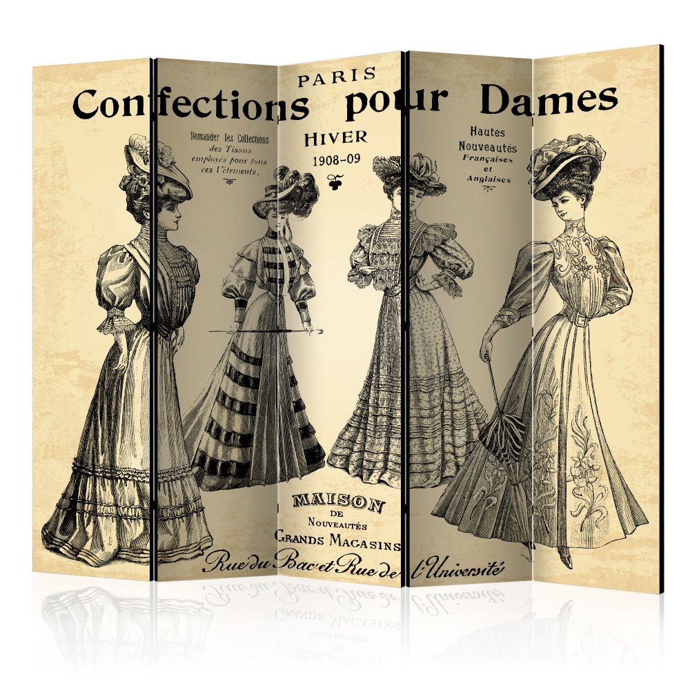 Paraván Confections pour Dames Dekorhome 225x172 cm (5-dílný)