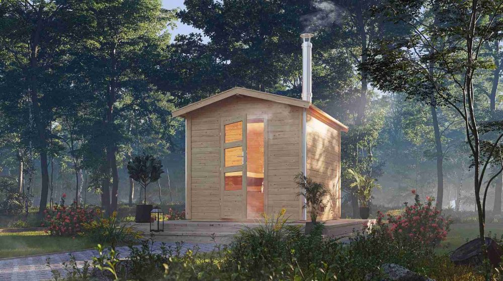 Venkovní finská sauna BOSS 1 SET Lanitplast