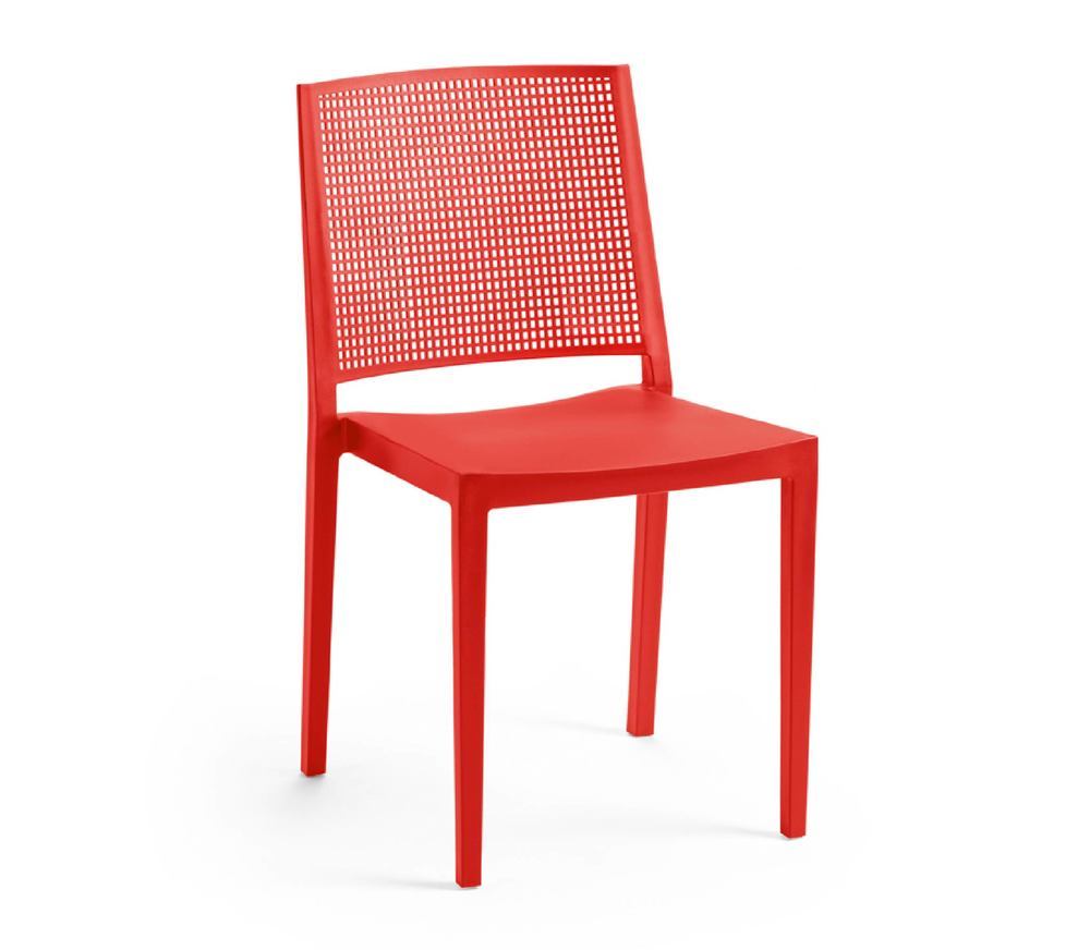 Jedálenská stolička GRID Rojaplast Červená