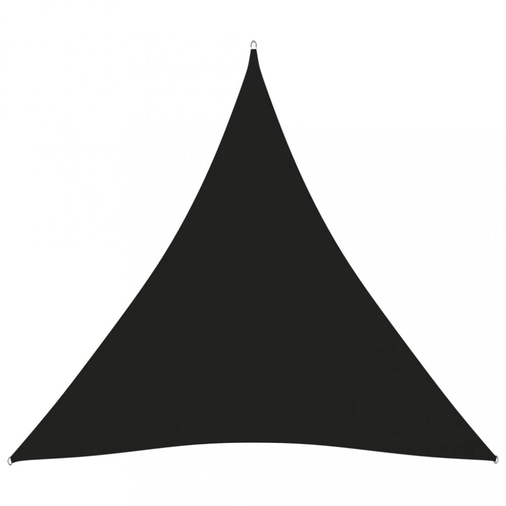 Tieniaca plachta trojuholníková 5 x 5 x 5 m oxfordská látka Dekorhome Čierna