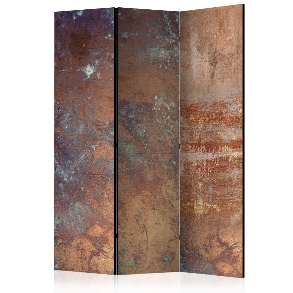 Paraván Rusty Plate Dekorhome 135x172 cm (3-dielny)