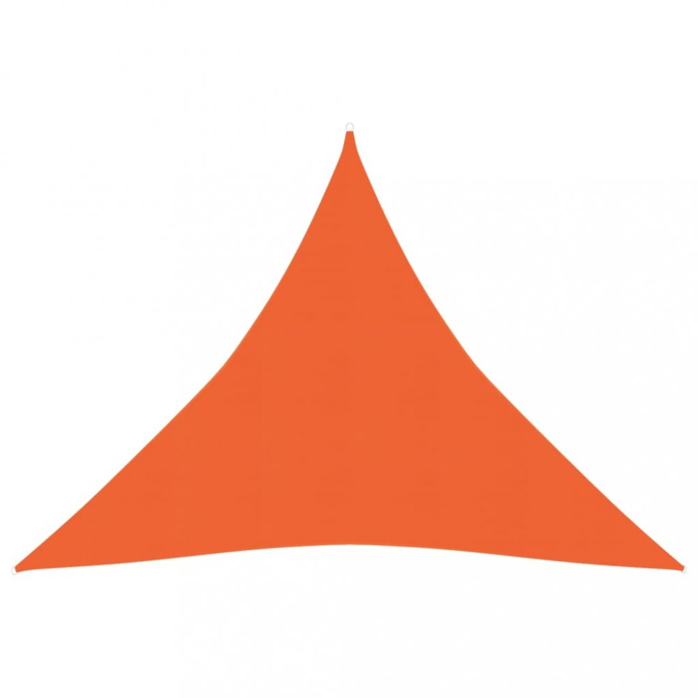 Tieniaca plachta trojuholníková HDPE 3 x 3 x 3 m Dekorhome Oranžová
