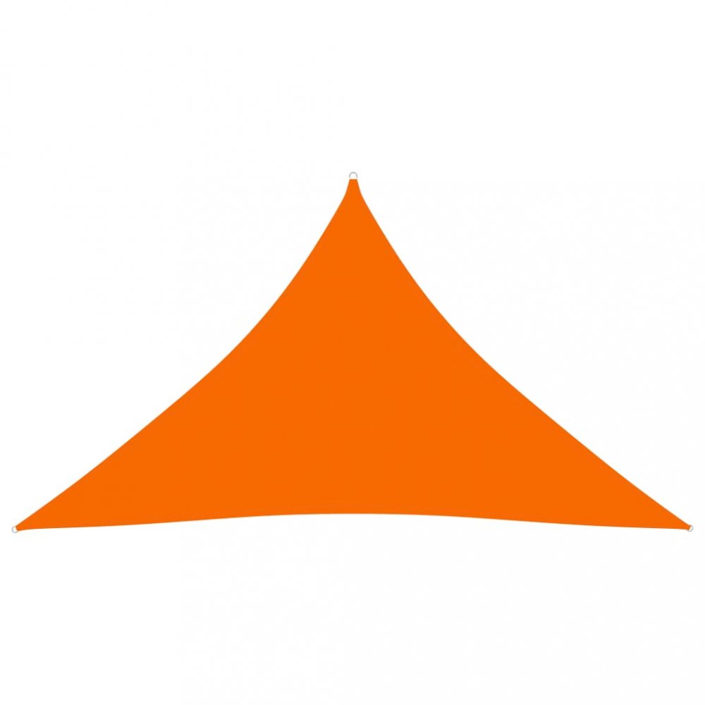 Stínící plachta trojúhelníková 3,5 x 3,5 x 4,9 m oxfordská látka Dekorhome Oranžová