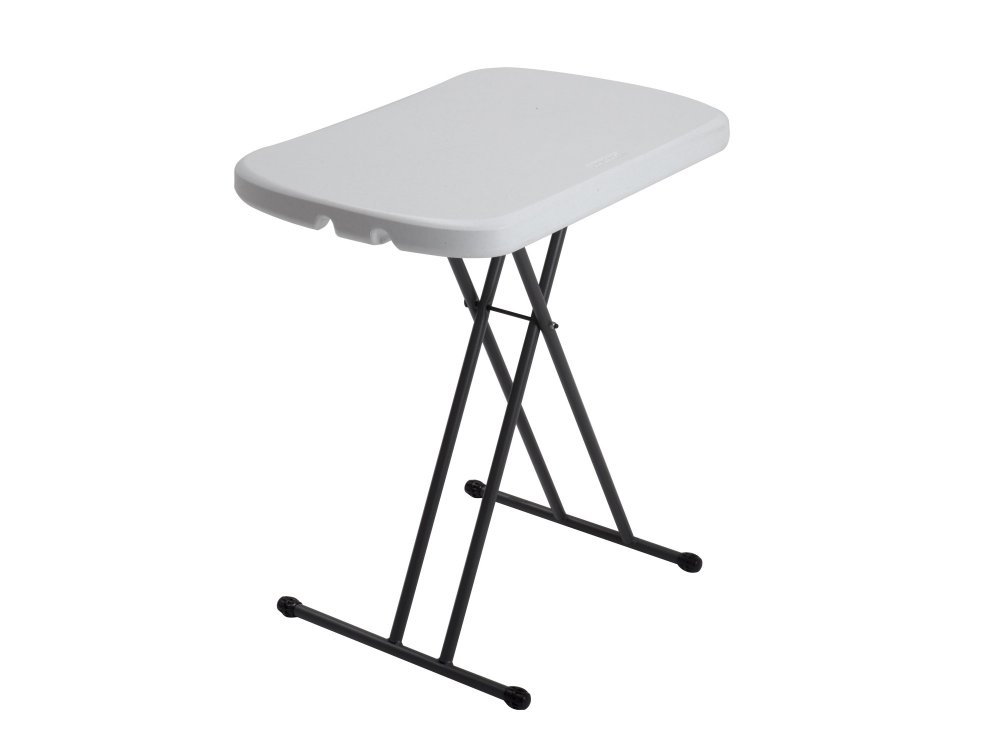Skládací příruční stolek bílá / černá Dekorhome