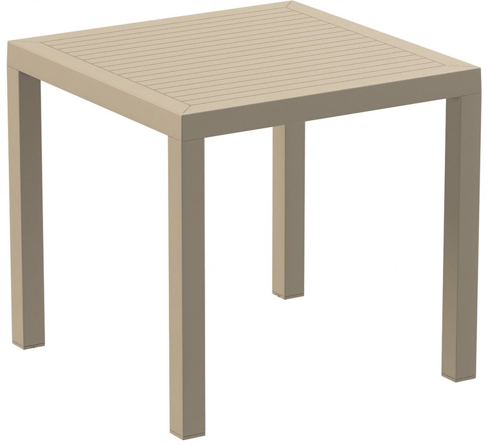 Záhradný stôl 80 cm Sivohnedá taupe
