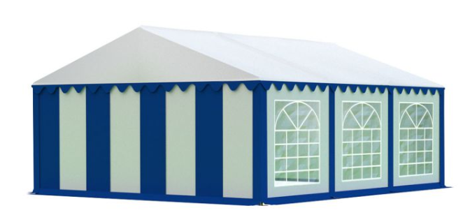 Zahradní párty stan 5x6m EKONOMY Bílá / modrá