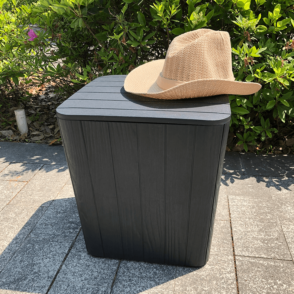 Zahradní stolek / úložný box IBLIS Tempo Kondela Bílá Obrázek