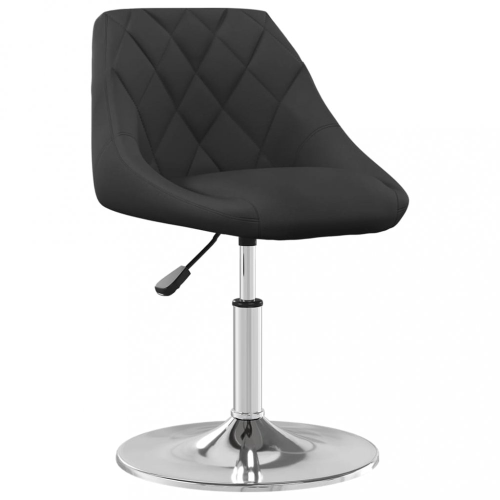 E-shop Barová židle samet / chrom  Černá