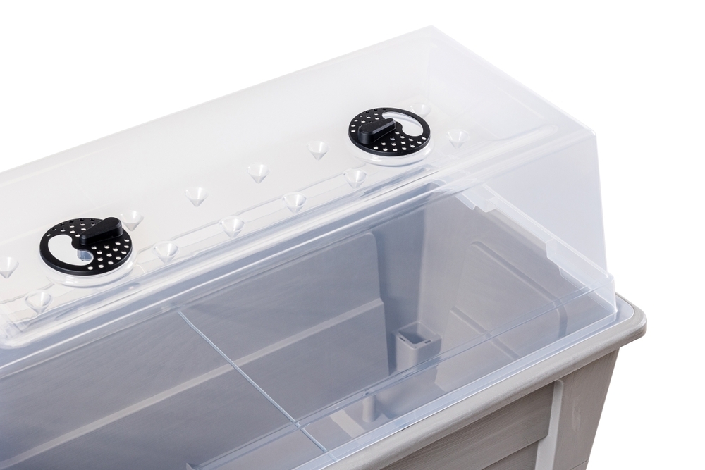 Vyvýšený květináč NIAGARA Rojaplast Světle šedá Obrázek