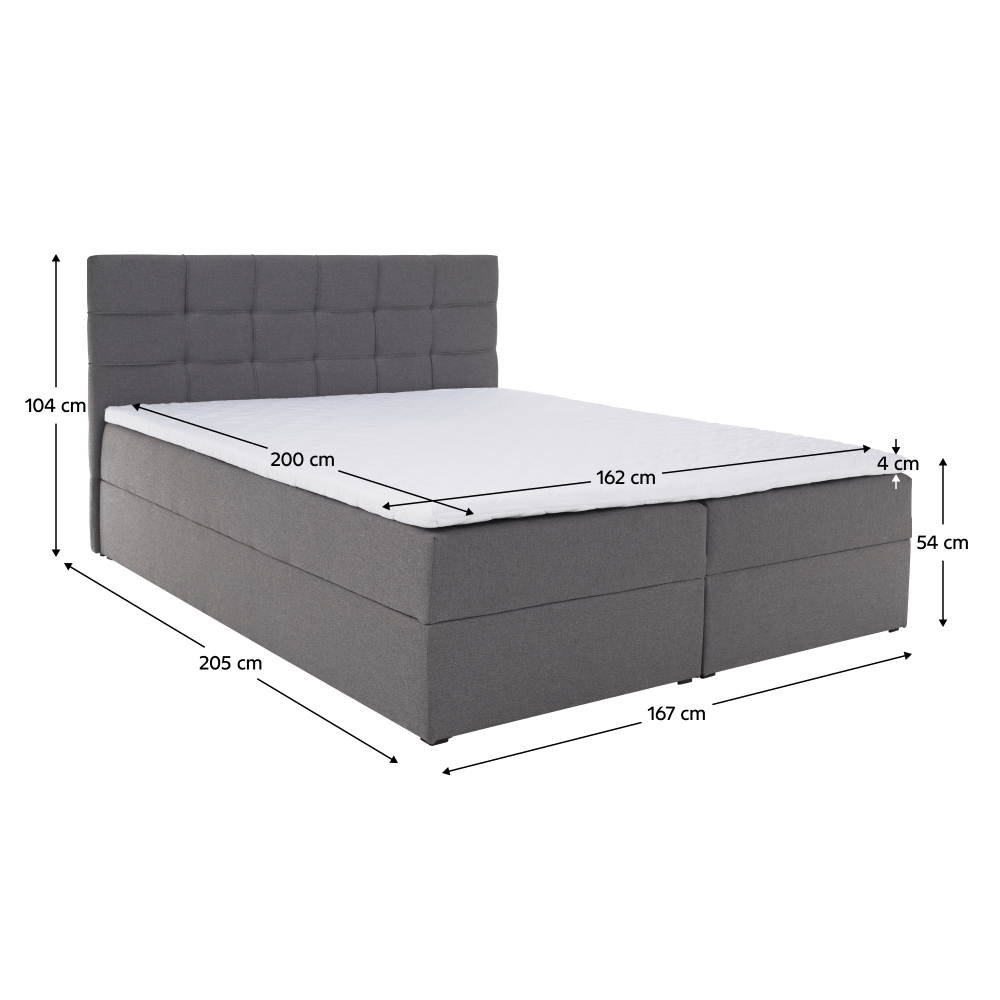 Boxspringová postel KAMILA 160 cm