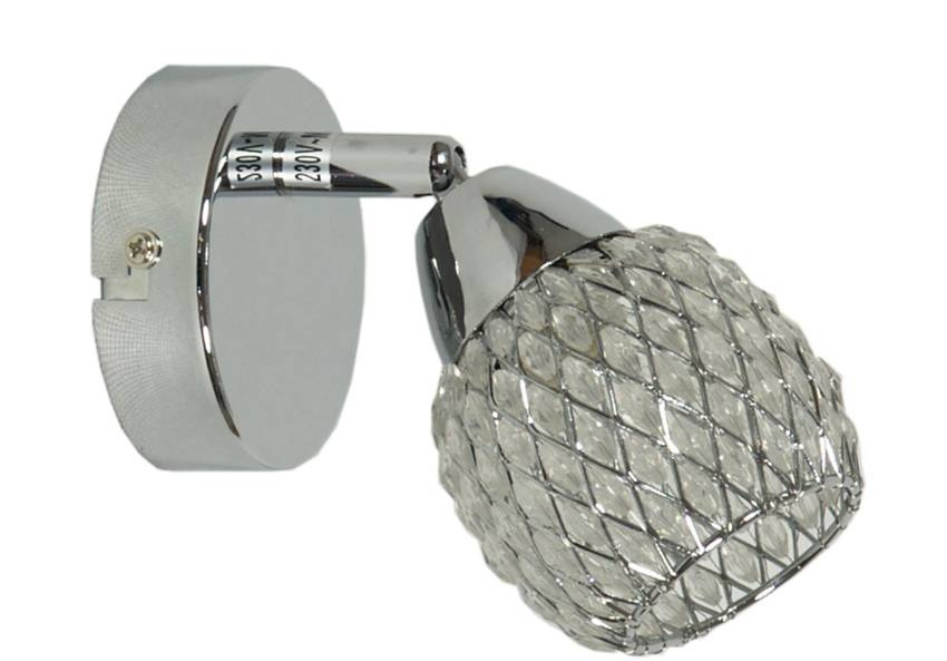 Nástenná lampa číra g9 priehľadná