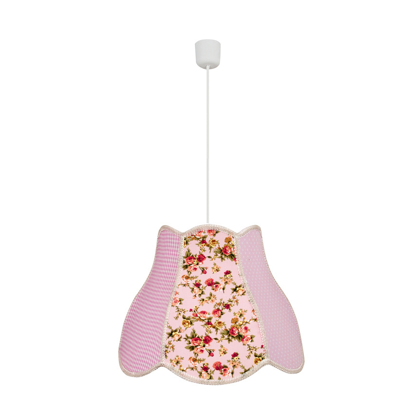 Závesná stropná lampa Zuza e27 ružová