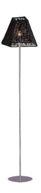 Stojaca lampa čierna 160cm 60W E27 Rombo
