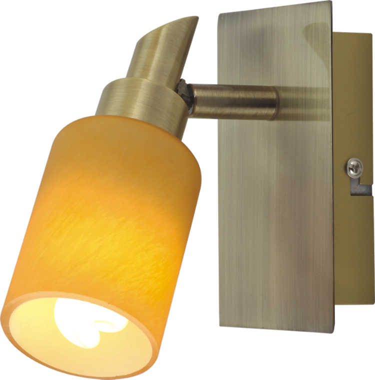 Nástenná lampa patina/oranžová lampa Tukan