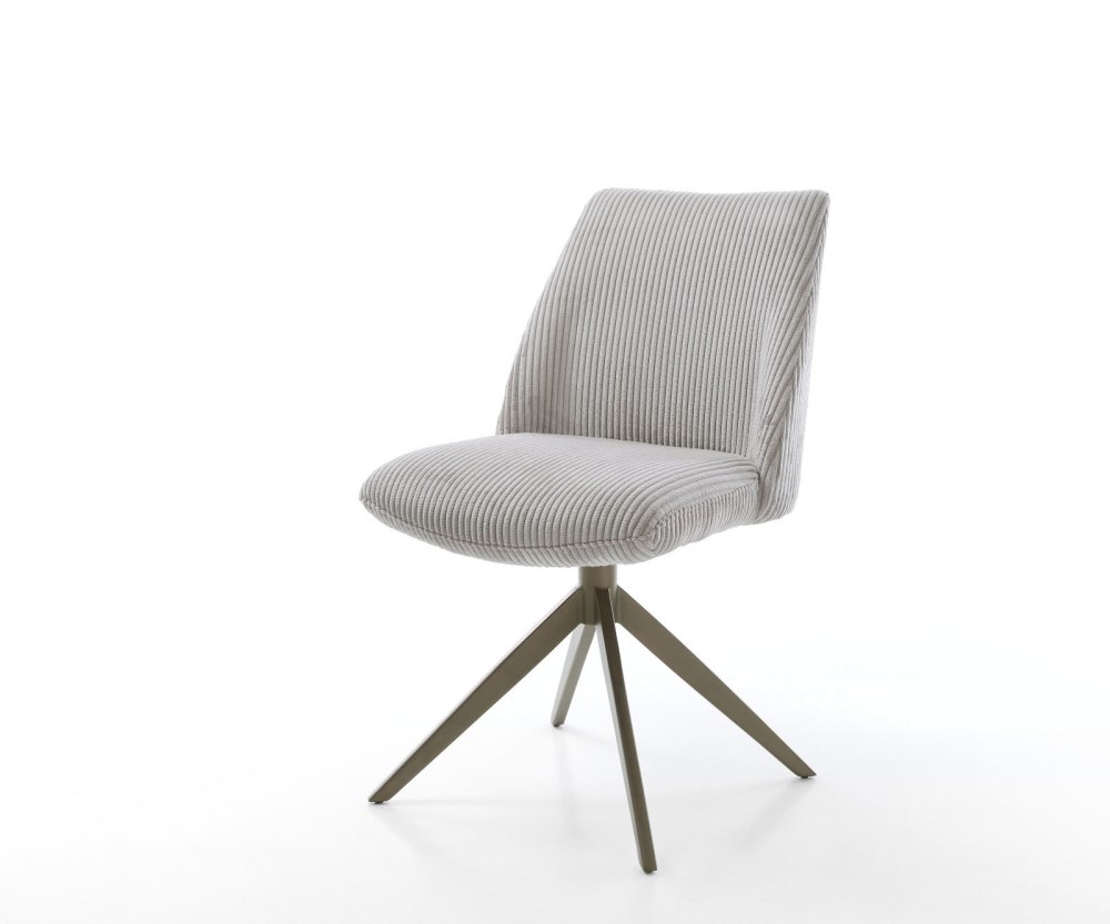 Otočná stolička Elso-Flex Cord Silver Grey Krížový rám so širokou