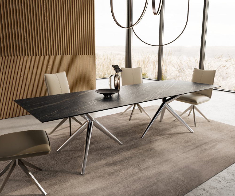 Hrana jedálenského stola 300x100 Keramický Laminam®Noir Desir Brown