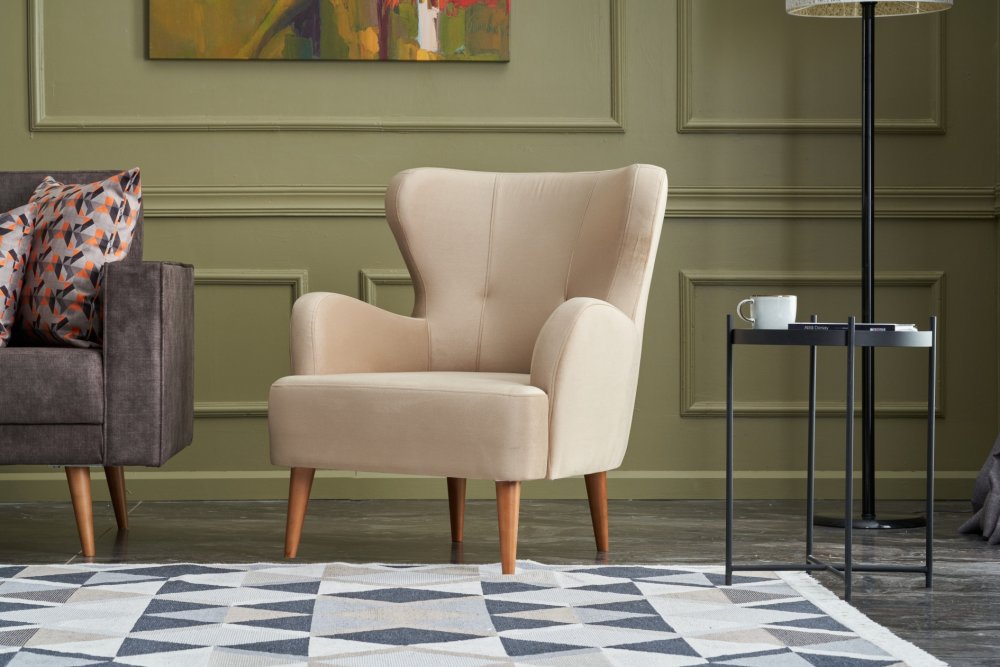 Kreslo ušiak Karina - Cream