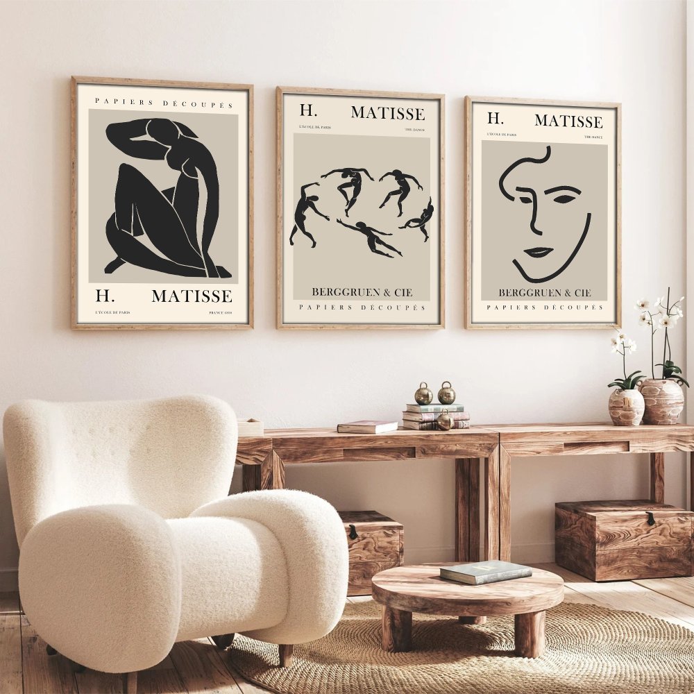 Dekoratívny rámovaný obraz z MDF (3 kusy) Huhu255 - 50 x 35