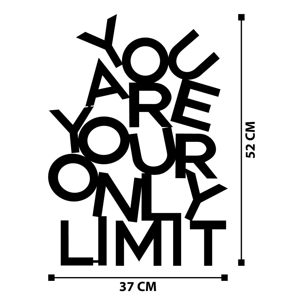 Dekorativní kovový doplněk na zeď Limit (obrázek 3)