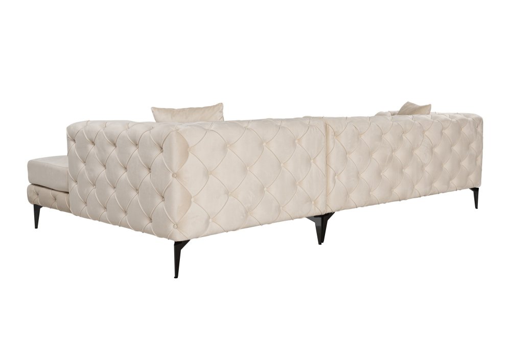 Rohová sedací souprava Como Eco Right - Beige, Black (obrázek 11)