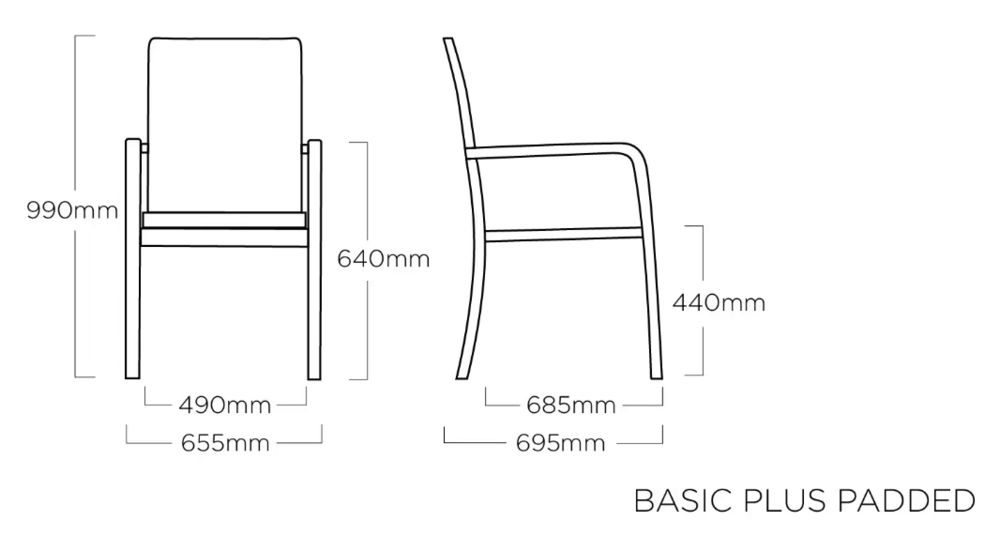 Záhradné kreslo BASIC PLUS PADDED Kettler