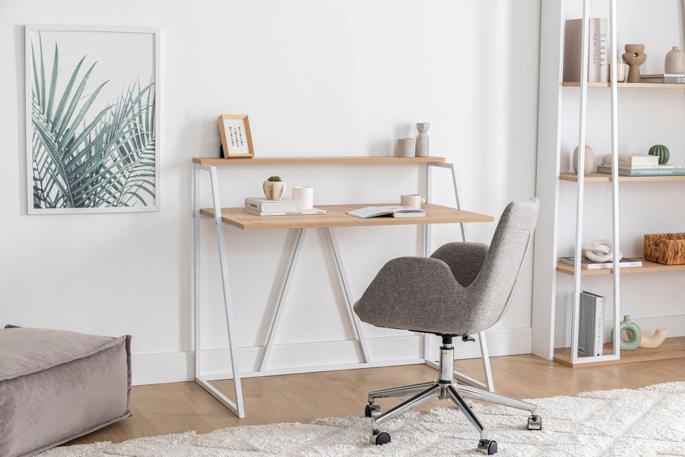 Písací stôl Lissa Rafli - White