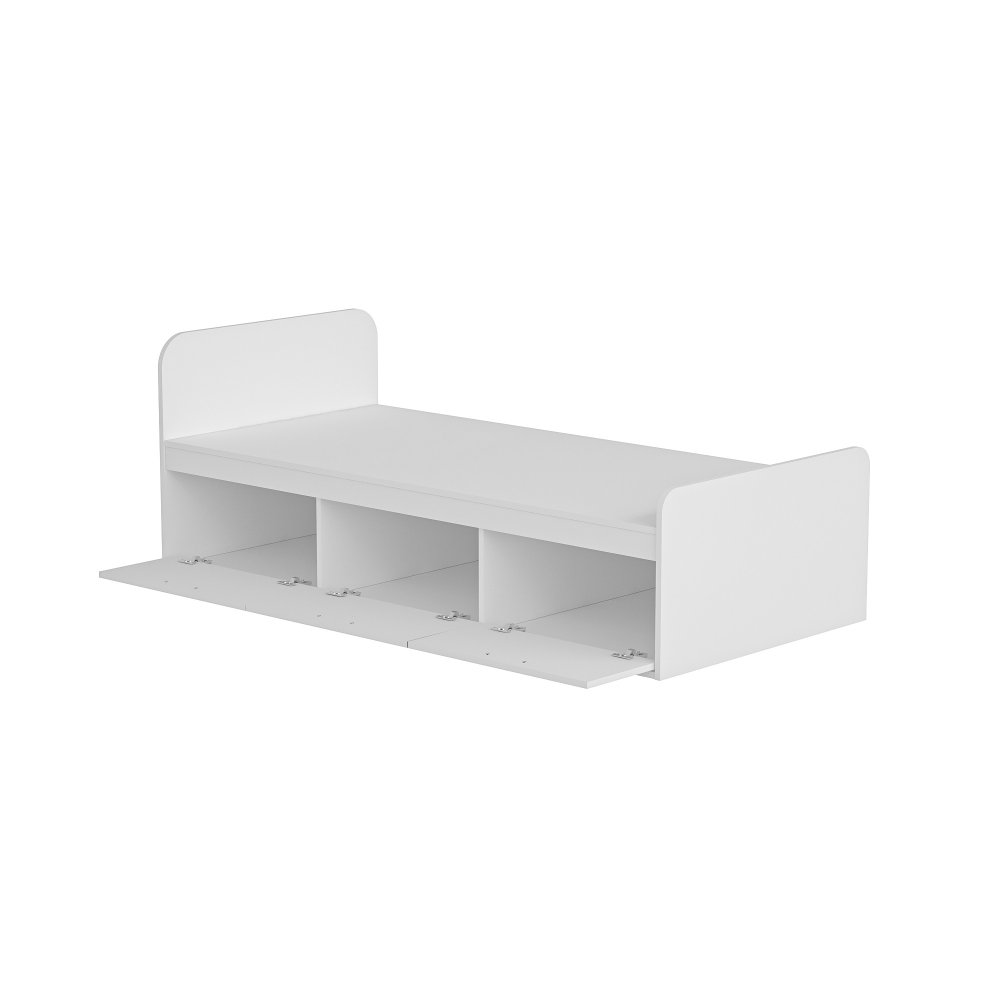 Rám jednolůžkové postele Akser - White (obrázek 4)