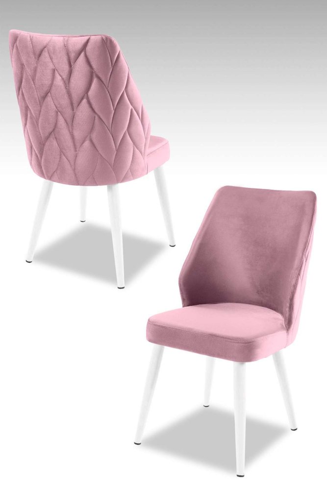 Súprava stoličiek (4 kusy) Pufi - Lilac, White