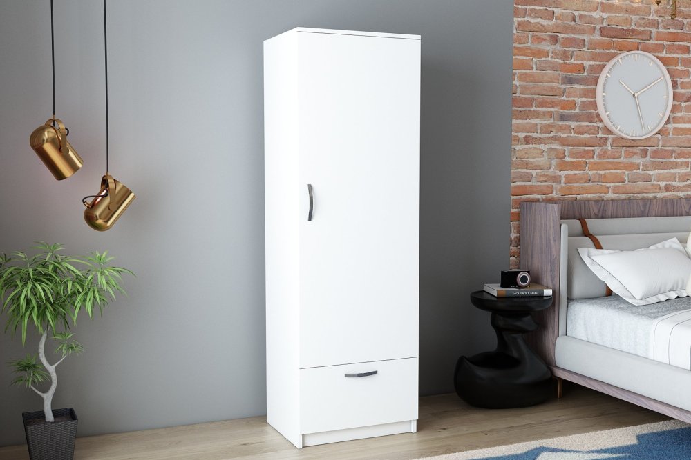 Šatníková skriňa Santa - White