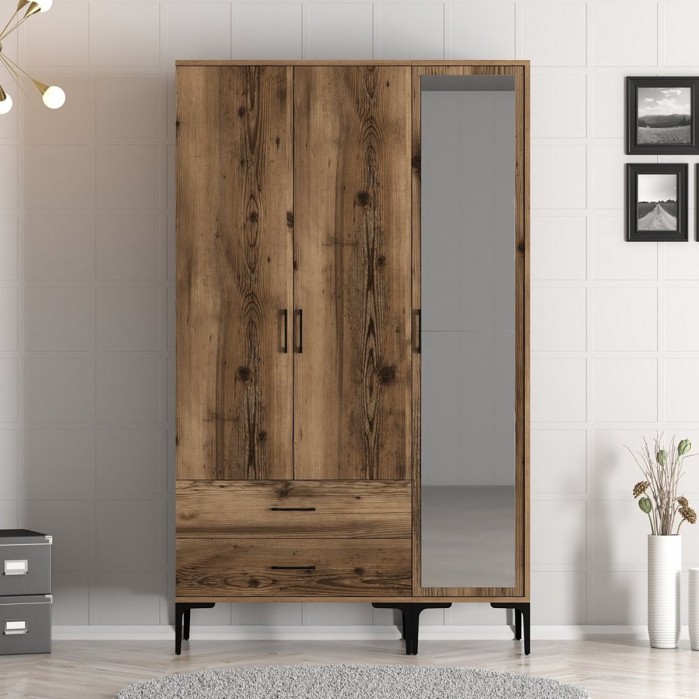 Šatní skříň Kumsal RT - Walnut (obrázek 8)
