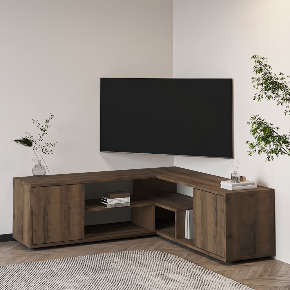 TV rohový stolek Rosa - Antique Walnut (obrázek 4)